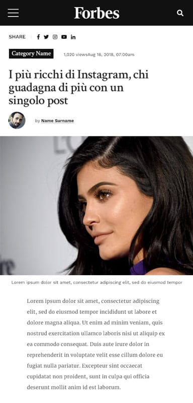 Forbes Italia Visual