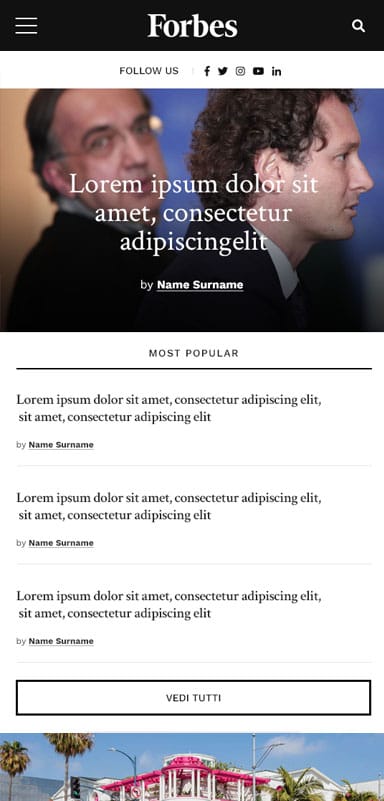 Forbes Italia Visual