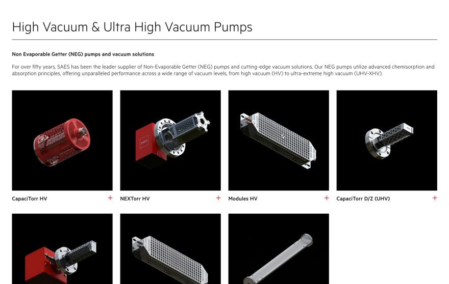 SAES Getters Gallery Picture